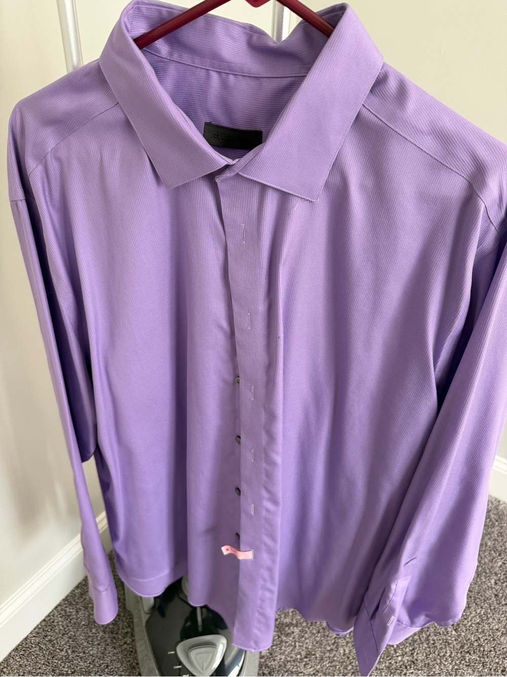 Calvin Klein Men’s Lavender Dress Shirt - Classic Collar